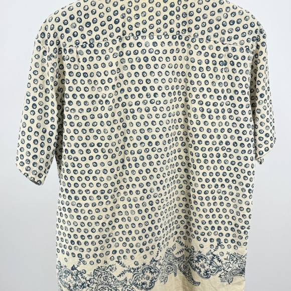 45rpm Discharge Indigo Print Shirt - Picture 2 of 4